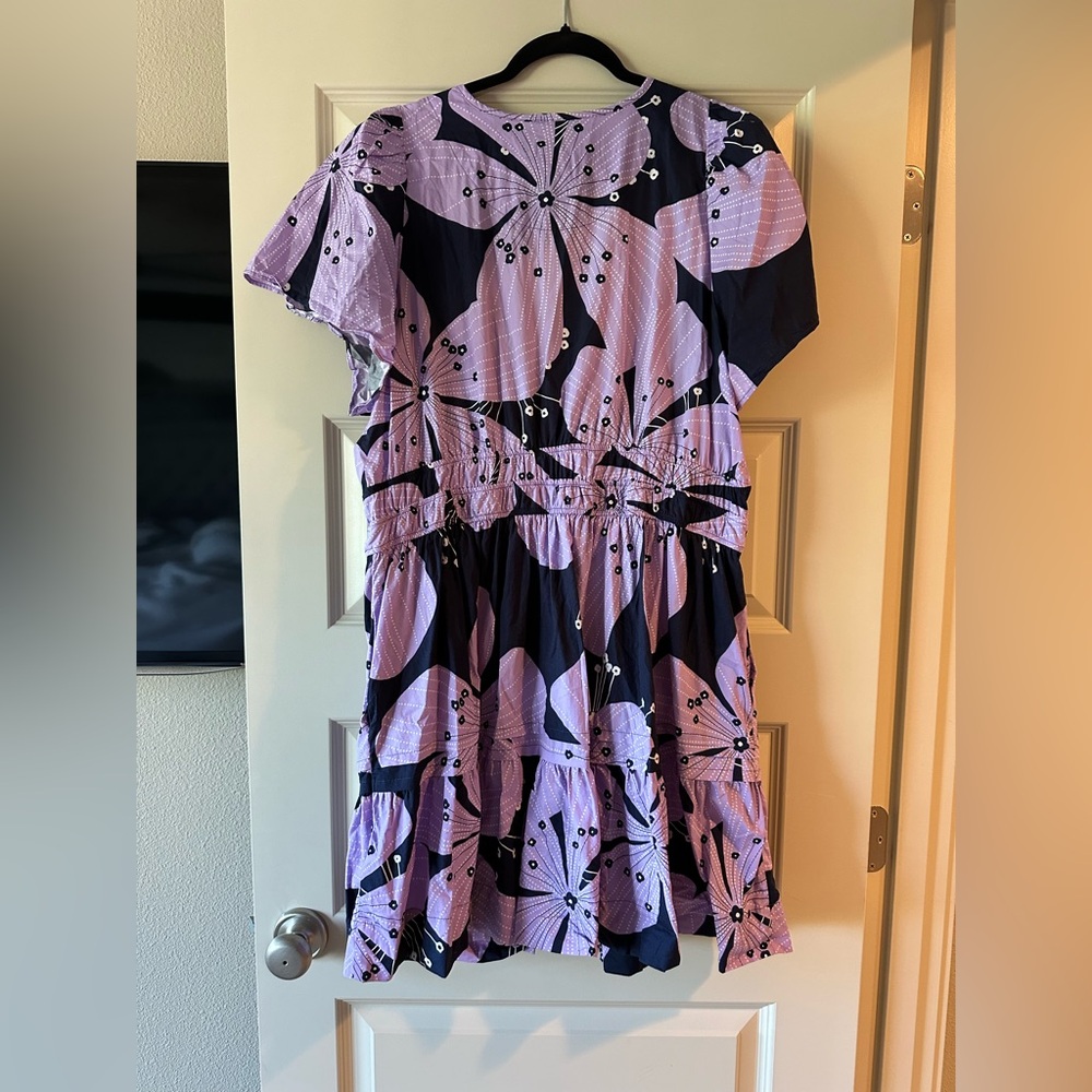 by Anthropologie Somerset Mini Dress in Lilac Floral print - Picture 10 of 10